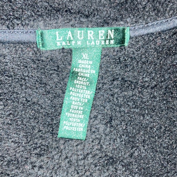 Ralph Lauren Shearling Faux Fur Black vest❄️ - Picture 3 of 6